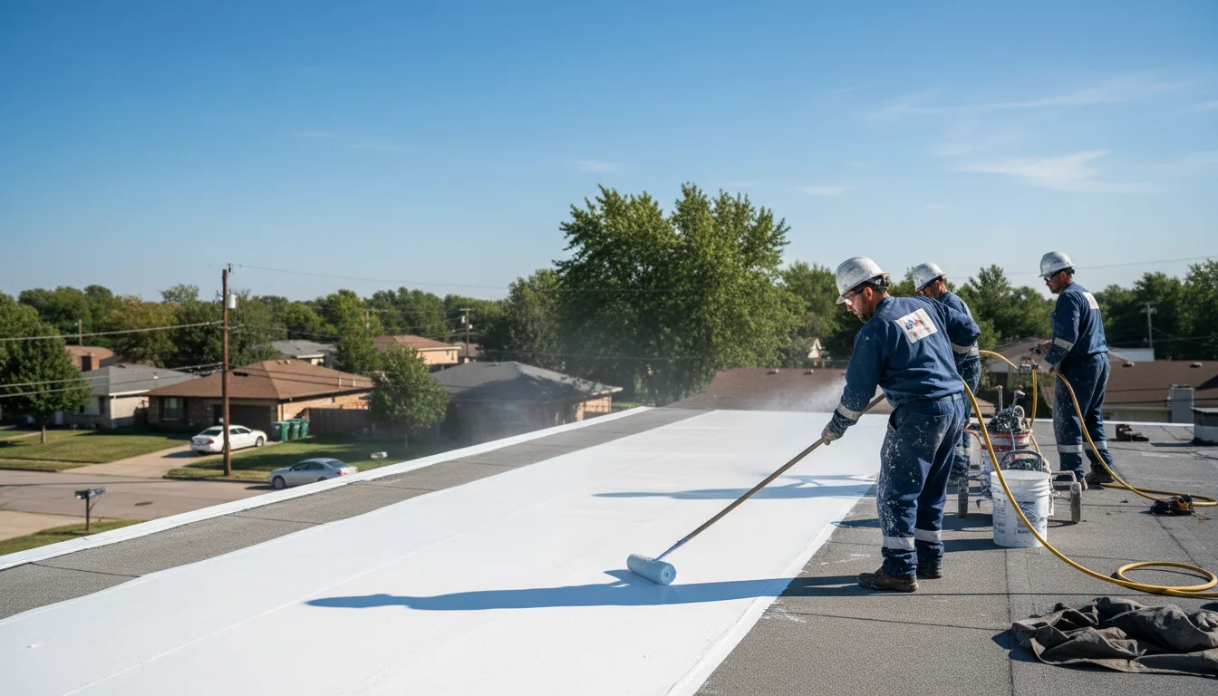 Commercial roof coating in East Windsor, CT near me
